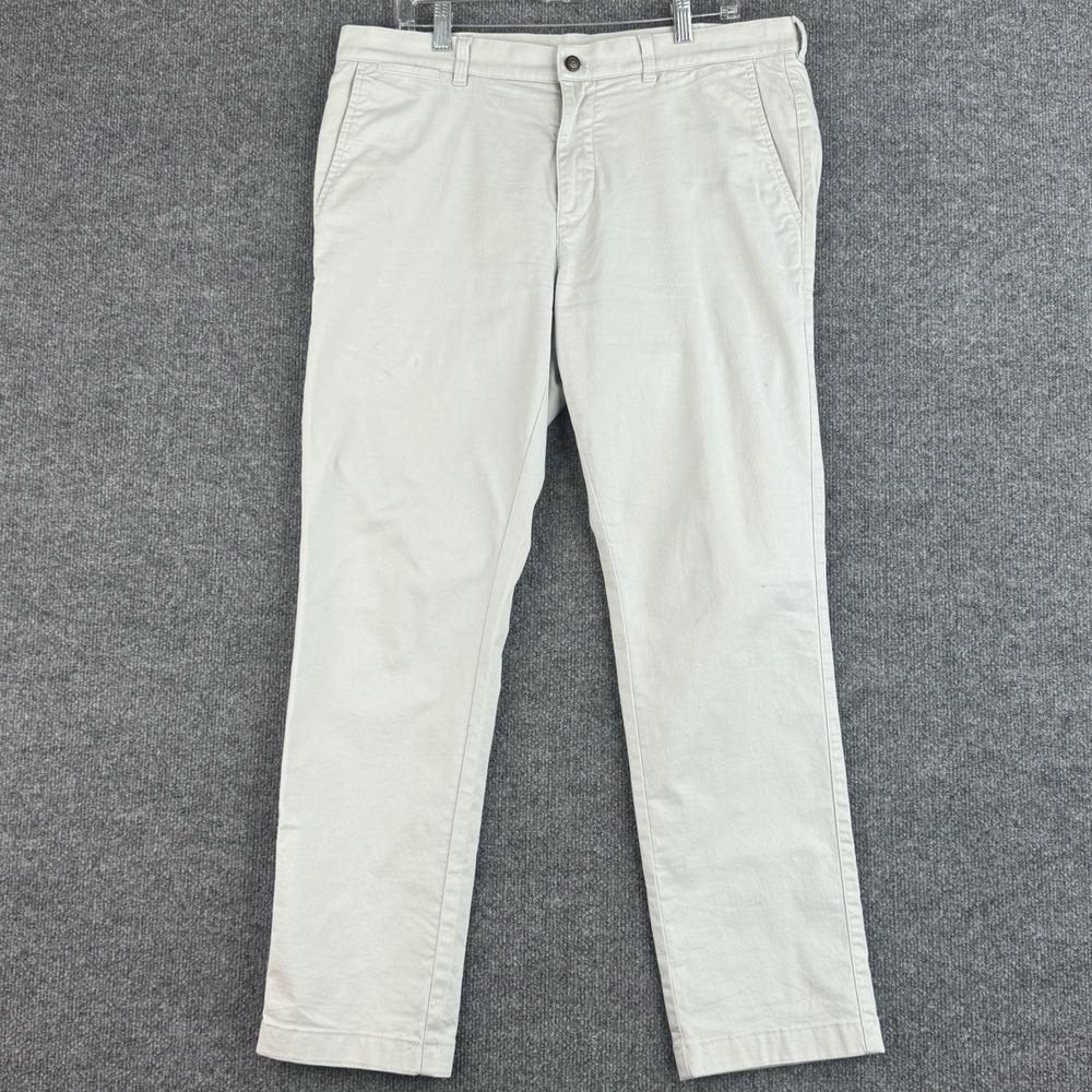 Duck Head Pants Mens 32x30 Gray Chinos Slim Fit Outdoor Casual Classic Cotton